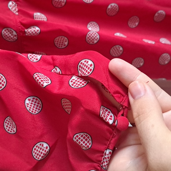 🔥 host pick 🔥 80s red vintage xl dress - polka dot bow tie dress - Extra Large - Picture 4 of 13